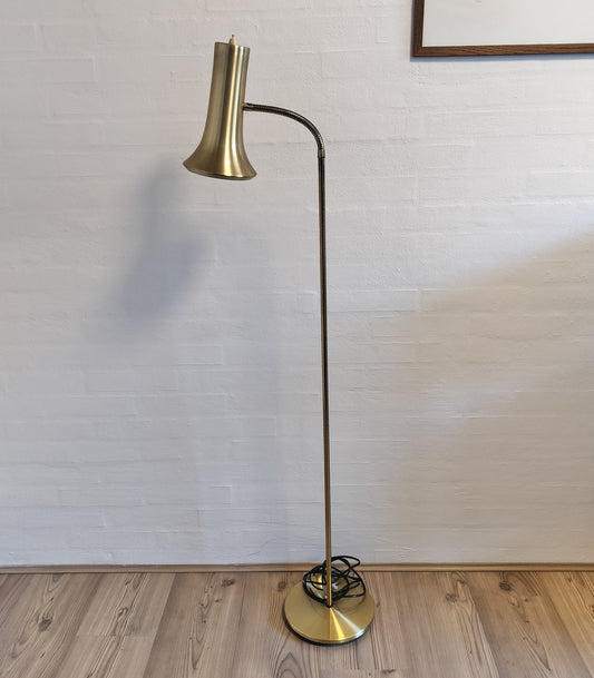 Secondhand - Standerlampe messingfarvet
