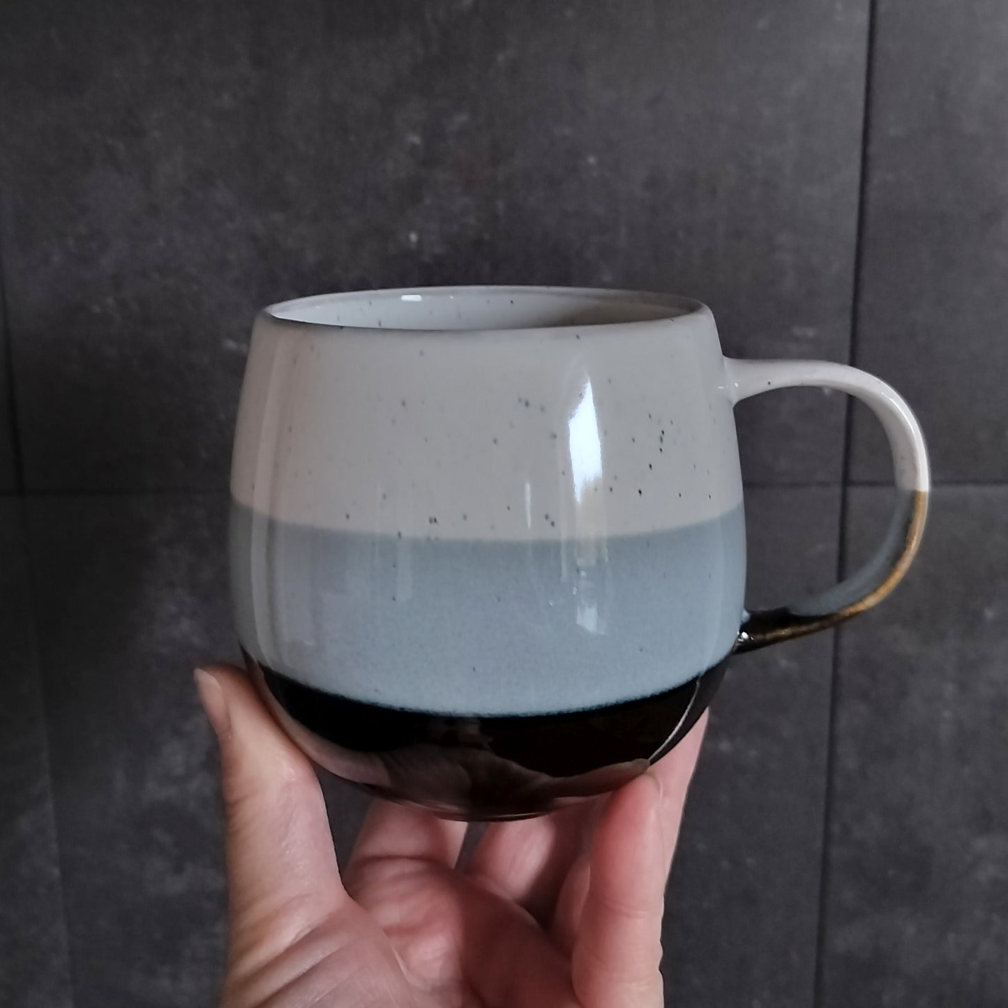 Ib Laursen - Krus Agneta med blåt mønster 400 ml.