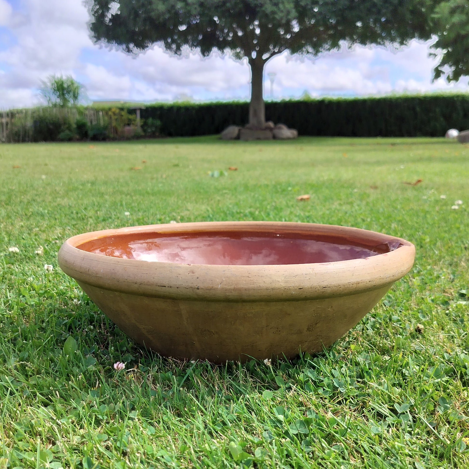Secondhand - Gammelt lerfad Ø 33 cm