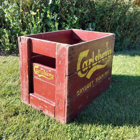 Secondhand - Carlsberg ølkasse (træ)