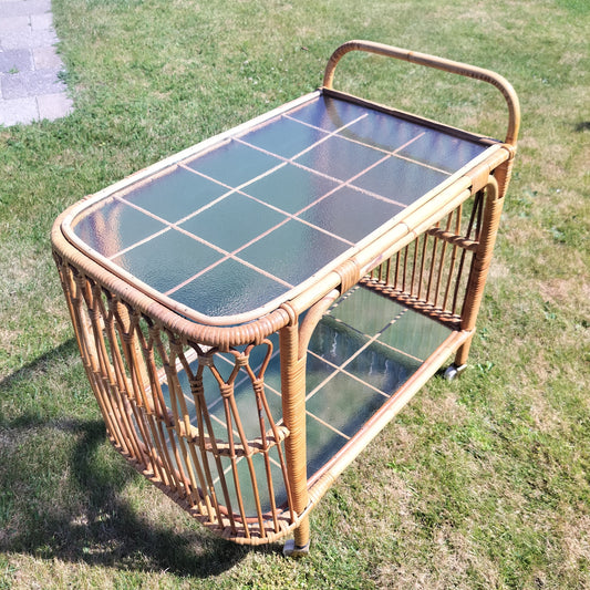 Secondhand - Vintage bambus barbord