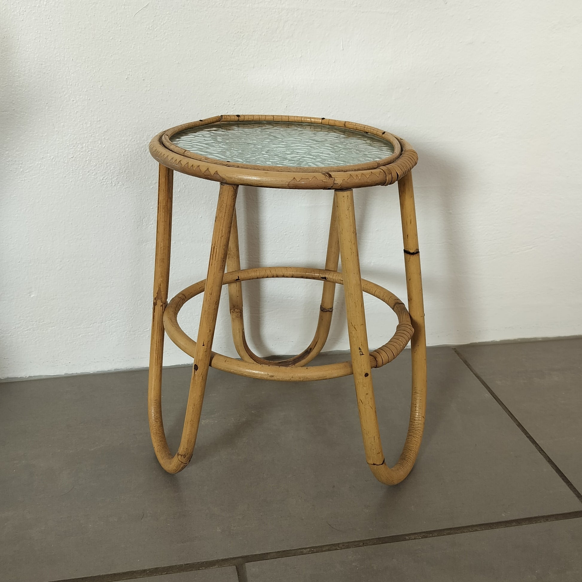 Secondhand - bambus opsats Ø 22 x H 29 cm