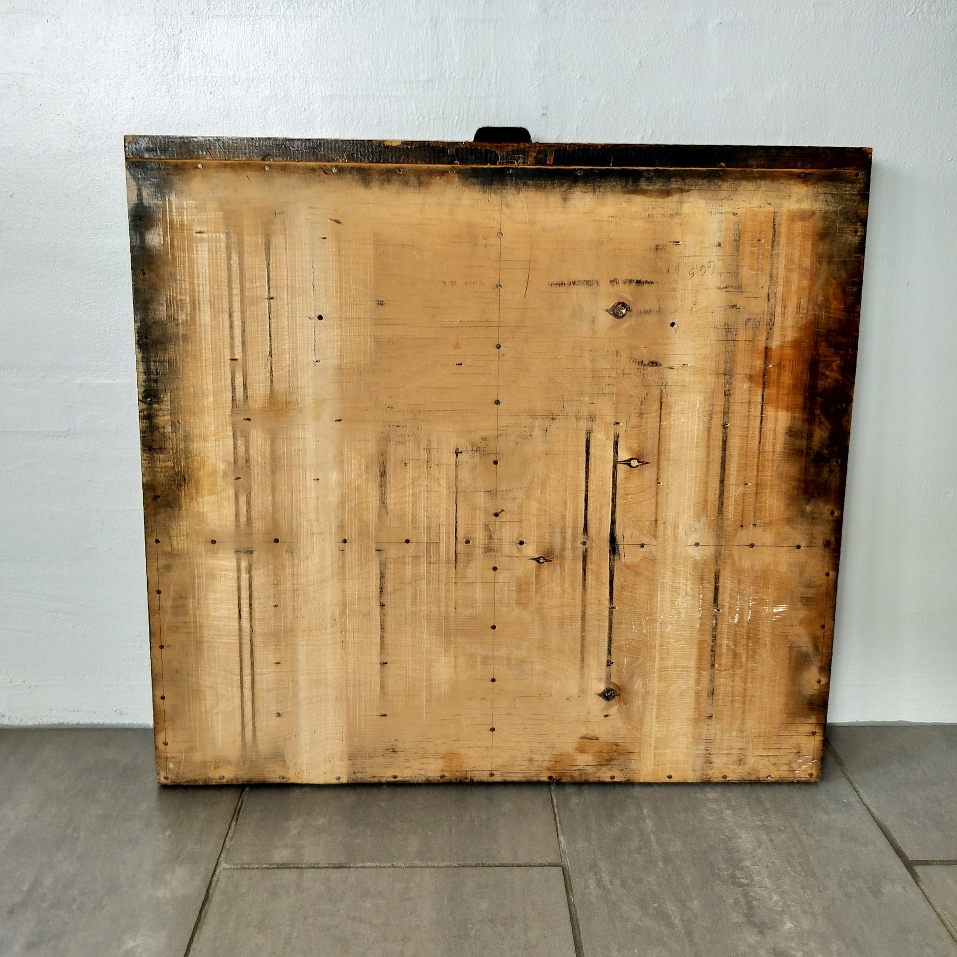 Secondhand - Sættekasse B 65 x D 4,5-6 x H 62,5 cm, bagsiden