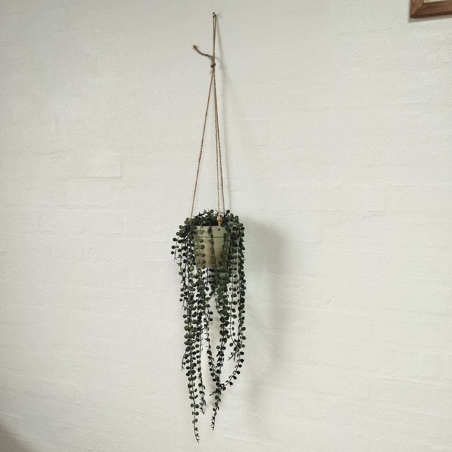 Kunstig hænge pilea i potte 46 cm