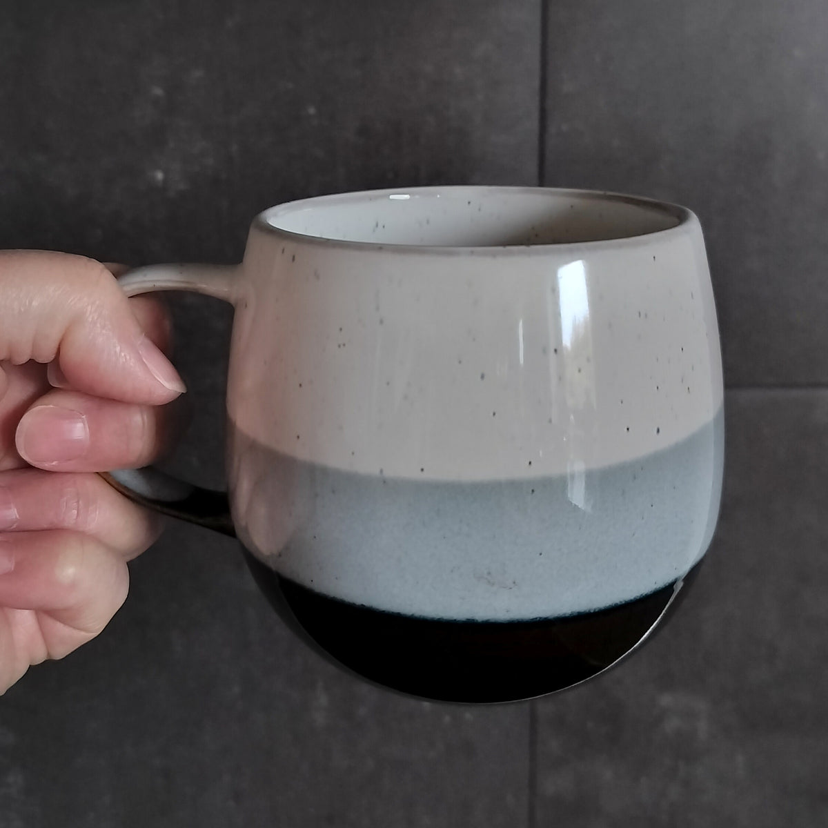 Ib Laursen - Krus Agneta med blåt mønster 400 ml.