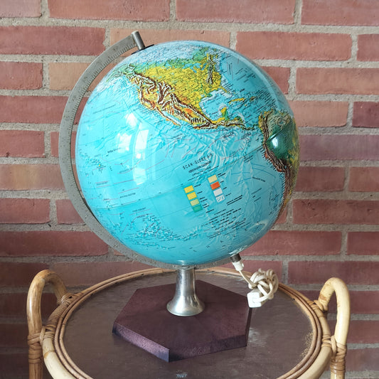 Secondhand - Scan-Globe Globus på brun plastik fod
