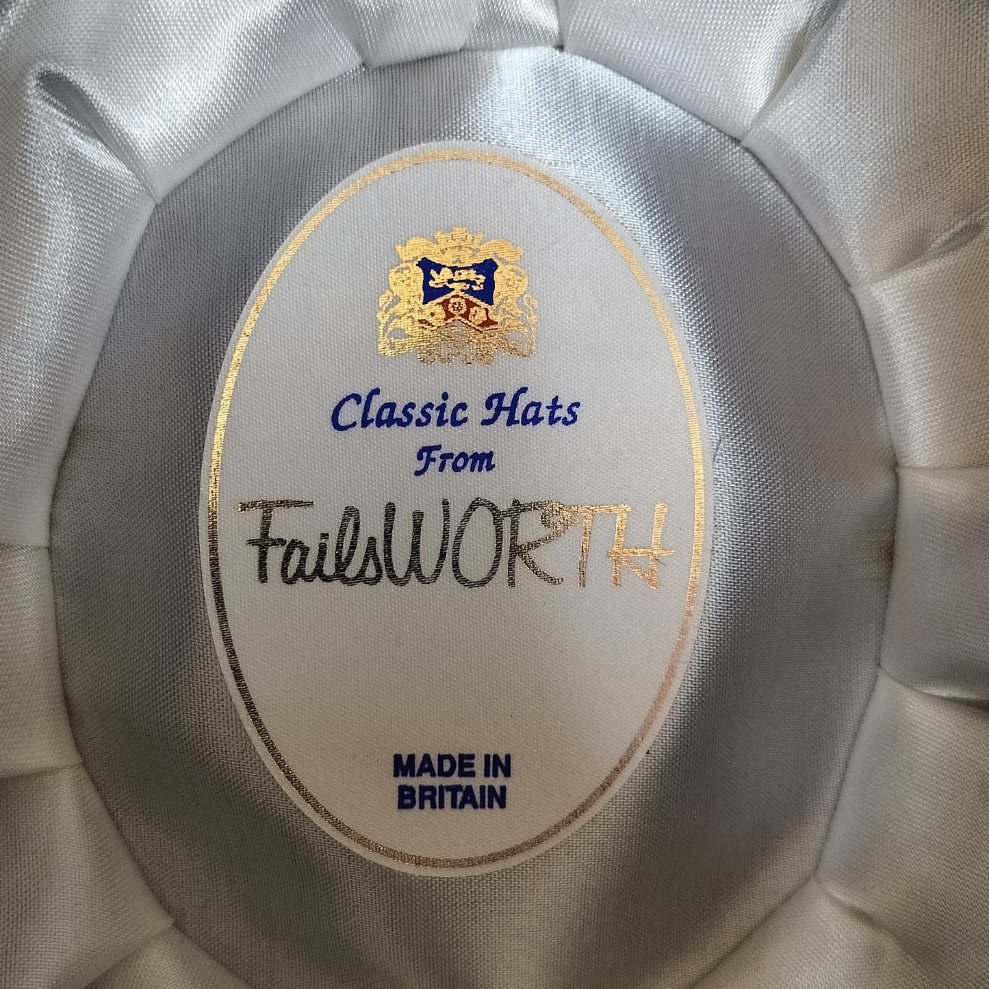Secondhand - Gammel Sort Bowler Hat fra Failsworth