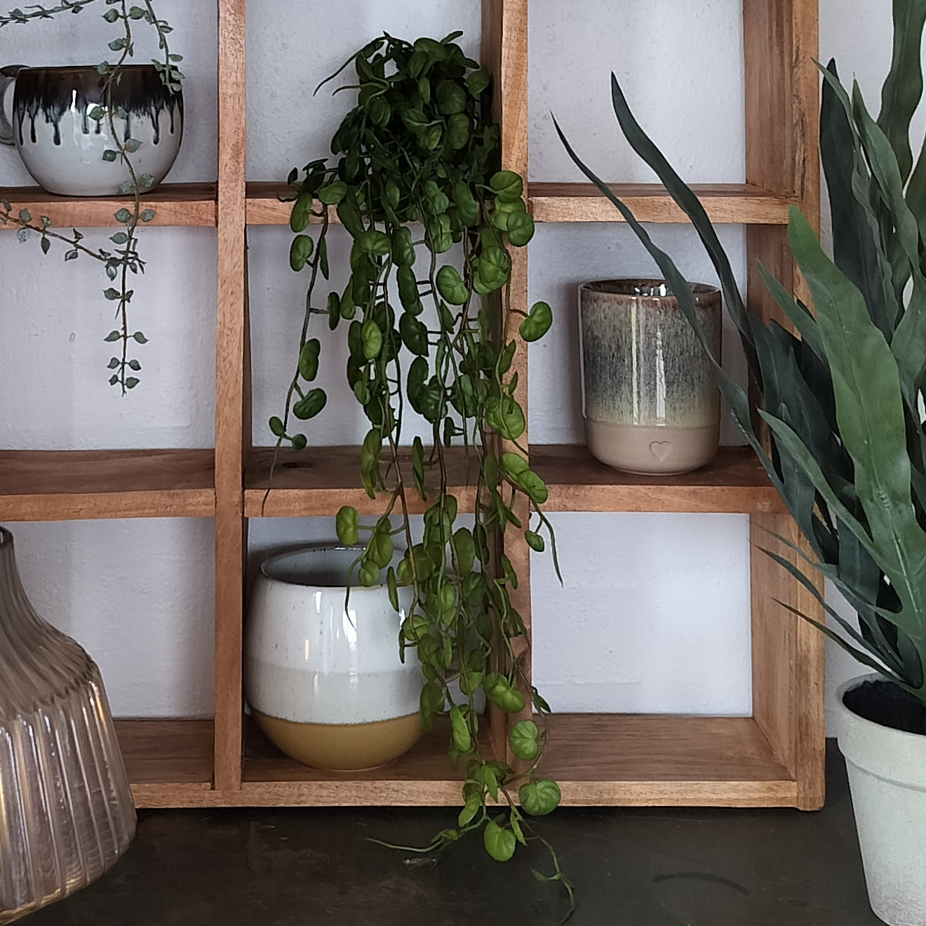 Kunstig hænge plante på stilk 58 cm