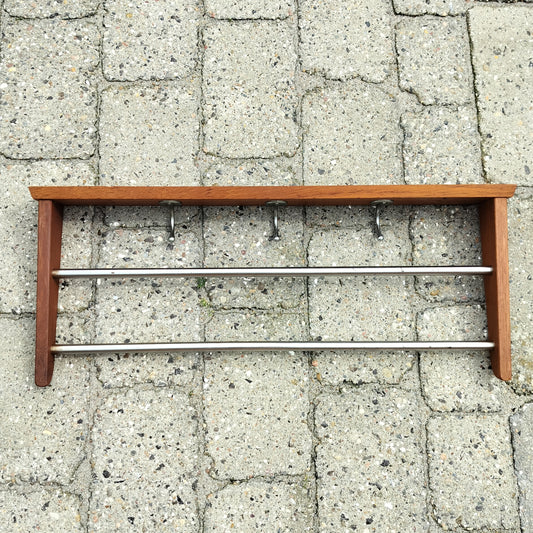 Secondhand - knagerække med hattehylde B 60 x D 24 x H 7 cm