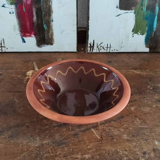 Secondhand - Lille lerskål fra Knabstrup Ø 17 x H 5 cm