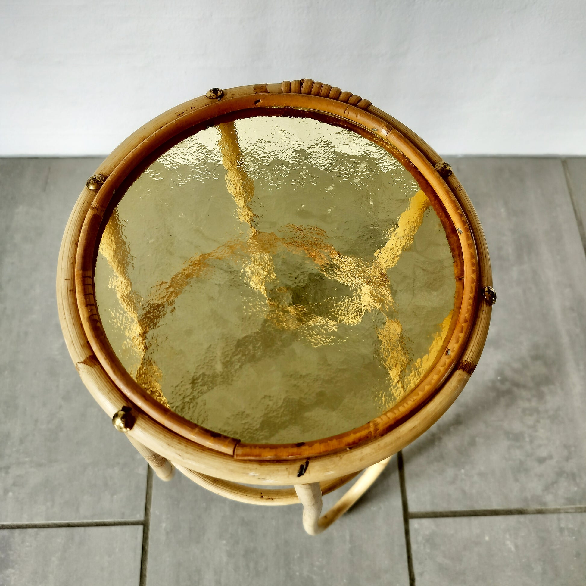 Secondhand - bambus opsats Ø 23 x H 44,5 cm