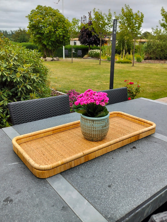 Dekorationsbakke aflang uden hanke (stor) L 75,5 x D 33,5 x H 5,5 cm