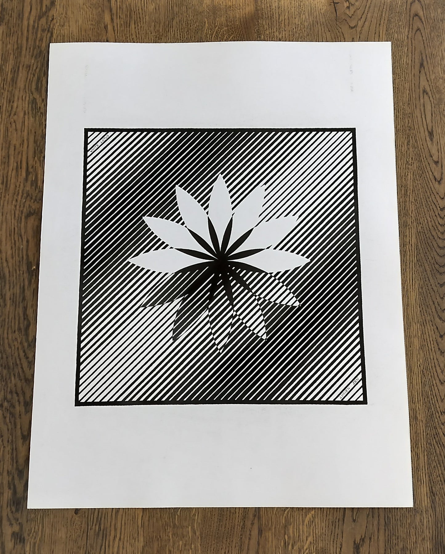 Håndtegnet billede af Lucien Zen - White Lotus