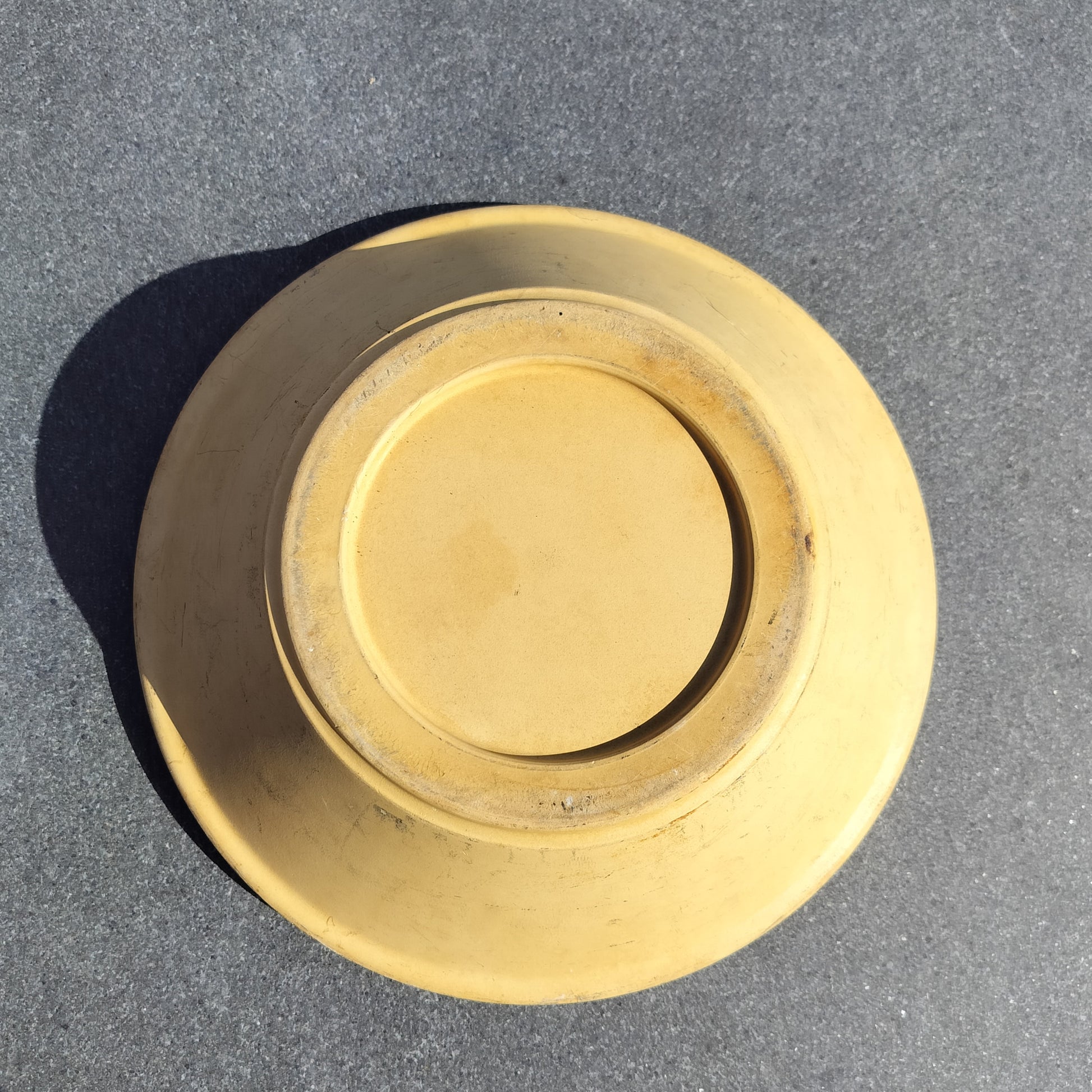Secondhand - Lerfad hvid Ø 32 x H 11 cm
