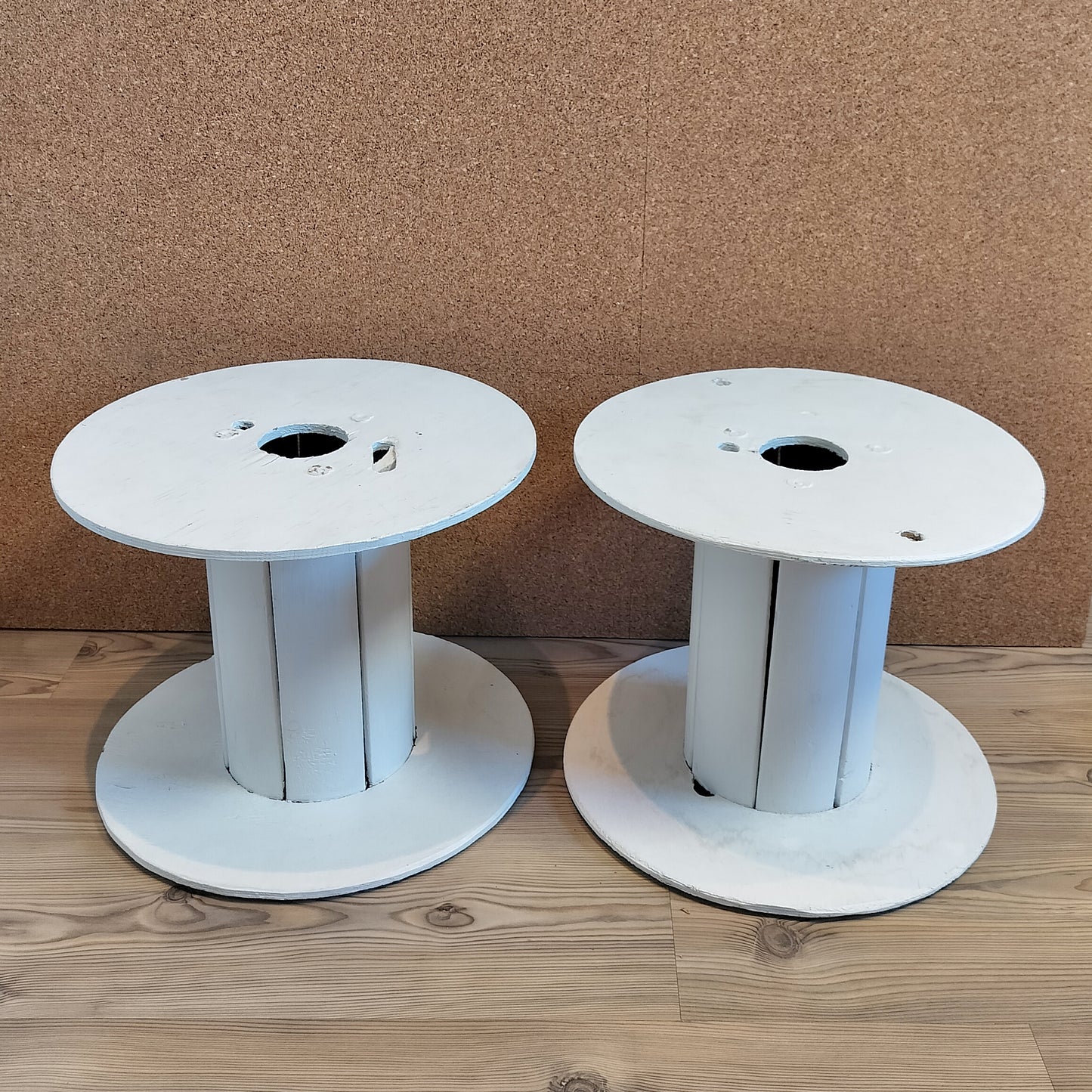 Secondhand - Kabeltromler (letvægts og hvidmalet)