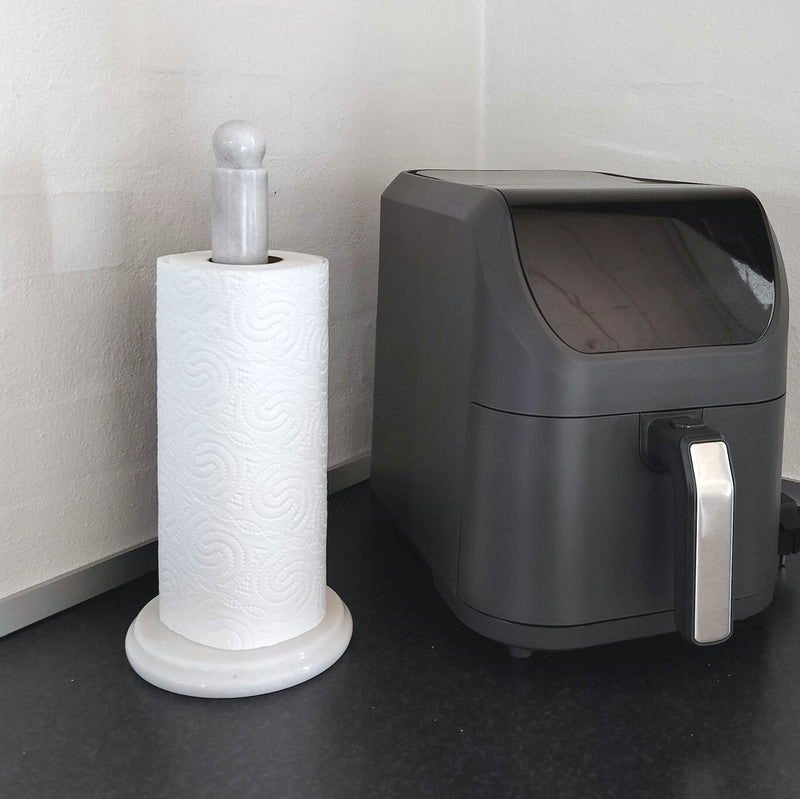 Marmor køkkenrulleholder H 33 cm