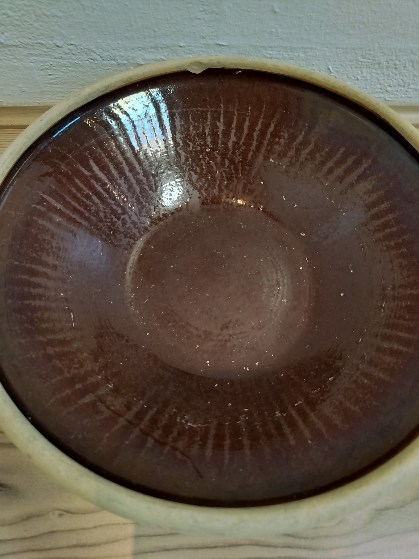 Secondhand - Lerfad Ø 31 x H 8 cm