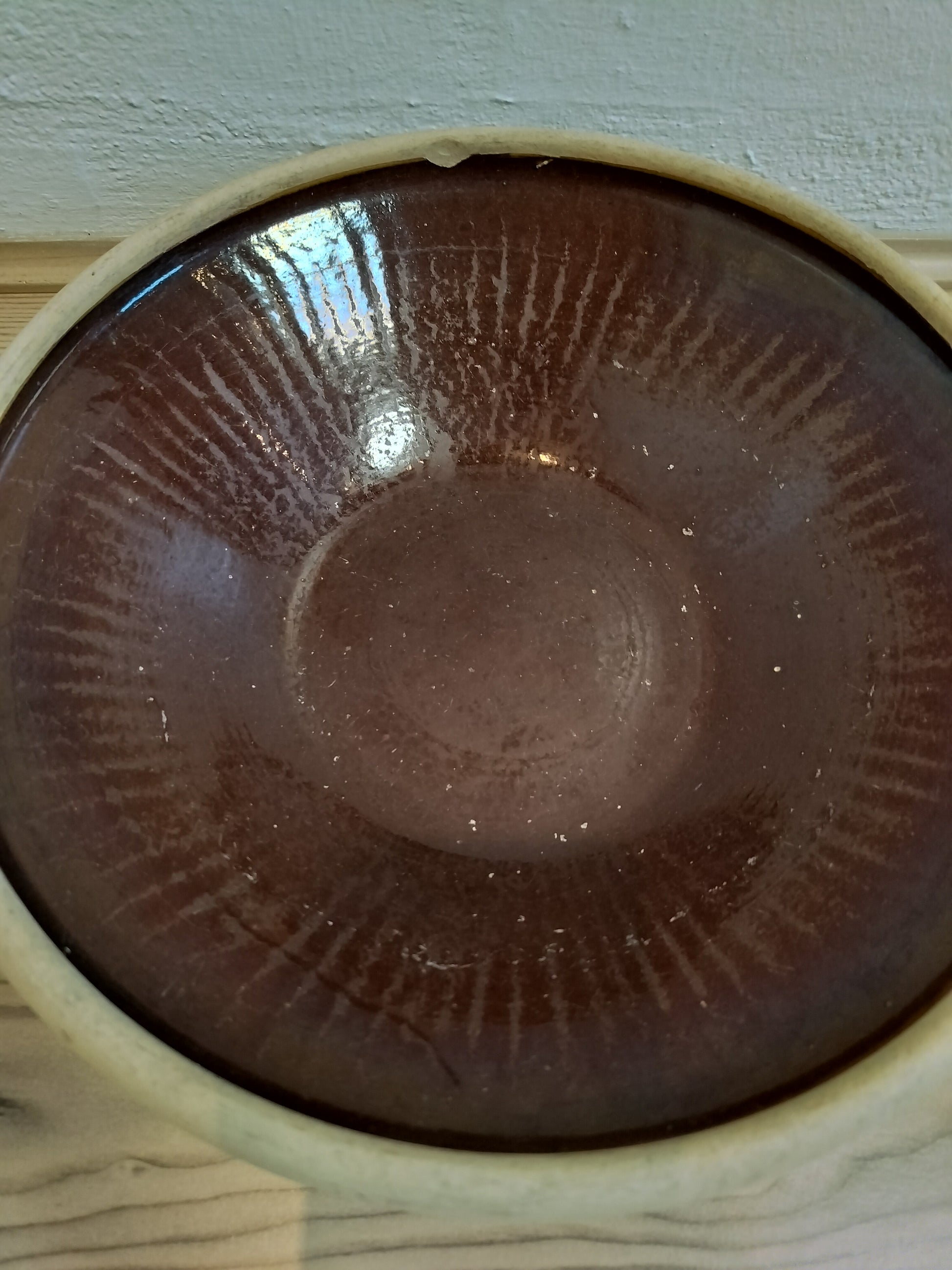 Secondhand - Lerfad Ø 31 x H 8 cm