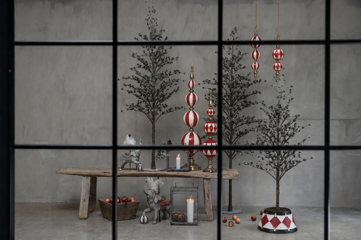spir til stående og ophæng og elefanter til pynt