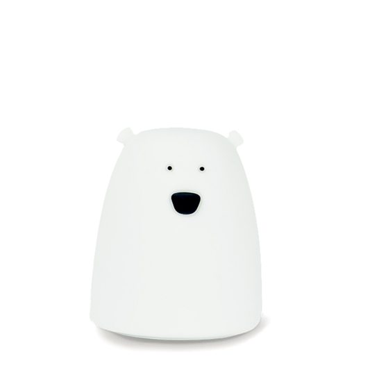 OUTLET - Rabbit & friends  silikone LED lampe lille bjørn - Hvid