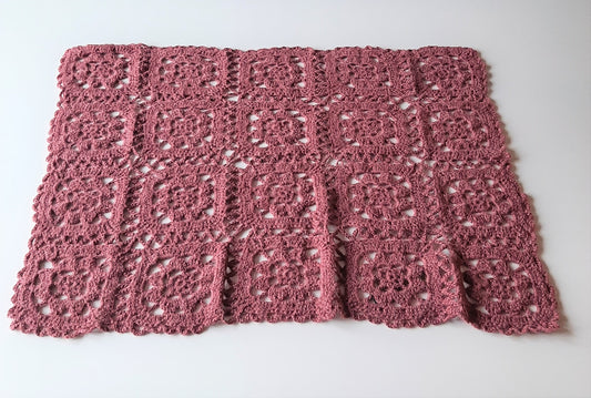 Homemade - Hæklet babytæppe, lavendel alpaca