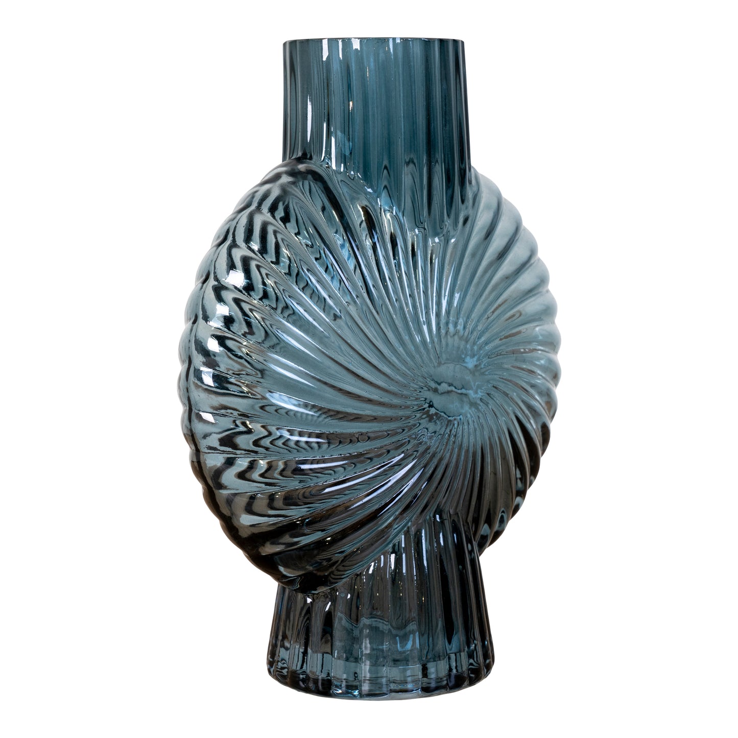 House Nordic - Blå vase i glas