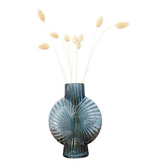 House Nordic - Blå vase i glas
