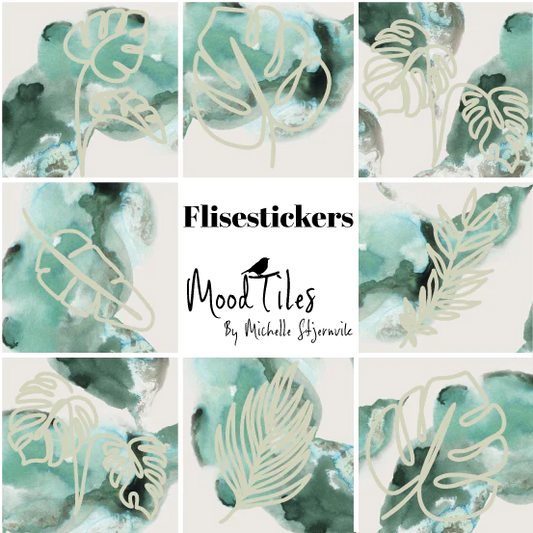 Moodtiles - Flisestickers med grønne blade
