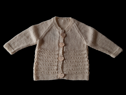 Homemade - Baby striktrøje beige