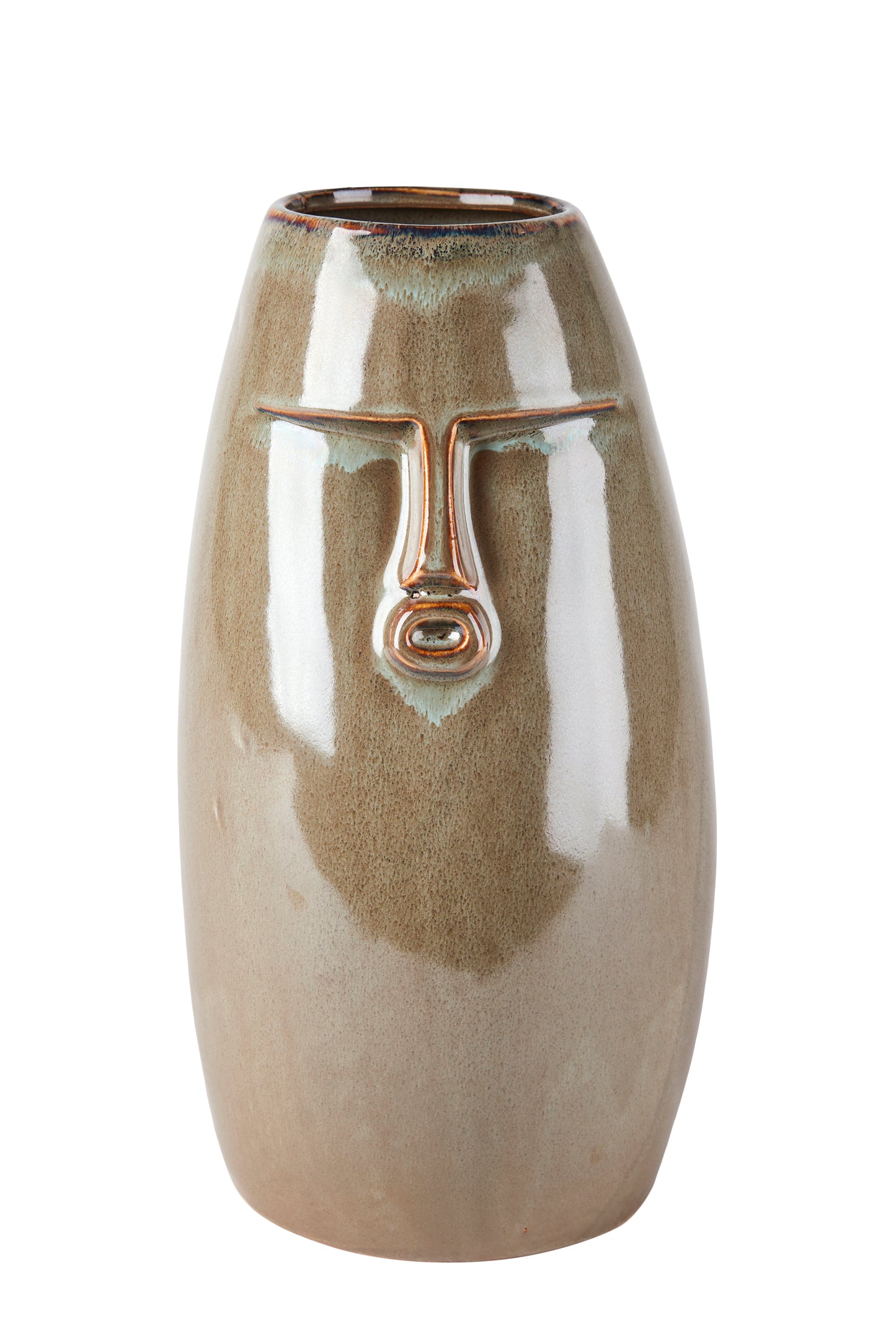 Grøn keramik vase model Face fra 2 have